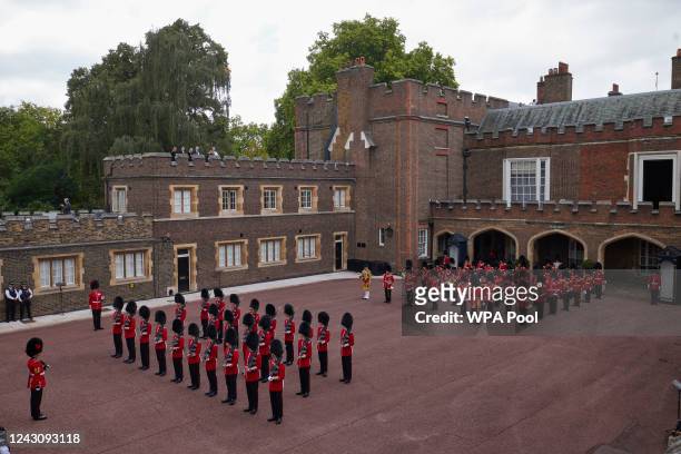 General view of the Principal Proclamation, after the accession council as King Charles III is proclaimed King, at St James's Palace on September 10,...