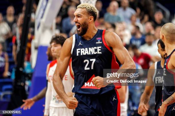 Rudy Gobert of France during the FIBA EuroBasket 2022 round of 16 match between Turkey and France at EuroBasket Arena Berlin on September 10, 2022 in...