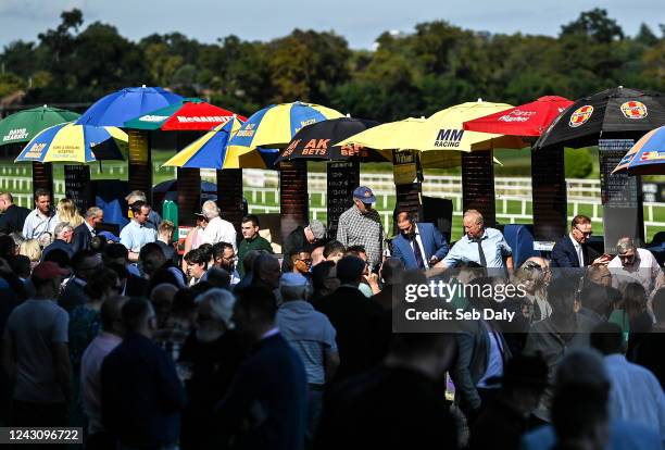 Dublin , Ireland - 10 September 2022; A view of bookmakers stalls on day one of the Longines Irish Champions Weekend at Leopardstown Racecourse in...