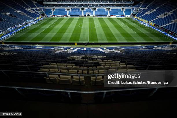 General view inside the stadium ahead of the Bundesliga match between TSG Hoffenheim and 1. FSV Mainz 05 at PreZero-Arena on September 10, 2022 in...