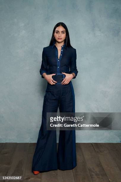 Melissa Barrera of "Carmen" poses in the Getty Images Portrait Studio Presented by IMDb and IMDbPro at Bisha Hotel & Residences on September 10, 2022...