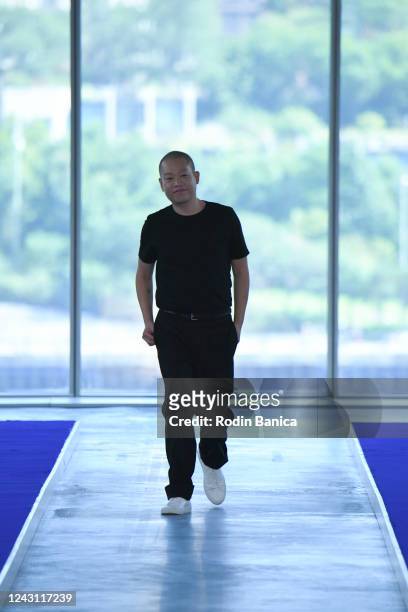 Designer Jason Wu at the Jason Wu - Spring 2023 fashion show at The Seaport, Pier 17 on September 10th, 2022 in New York City, New York.