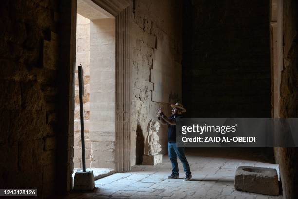 Tourist visits the ancient city of Hatra in northern Iraq on September 10 as local authority initiatives seek to encourage tourism and turn the page...