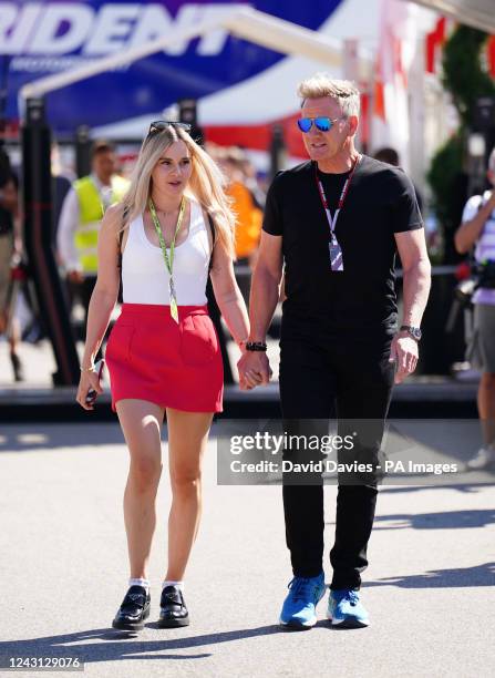 Celebrity chef Gordon Ramsey with daughter Holly Anna Ramsay arriving before the Italian Grand Prix at the Monza circuit in Italy. Picture date:...