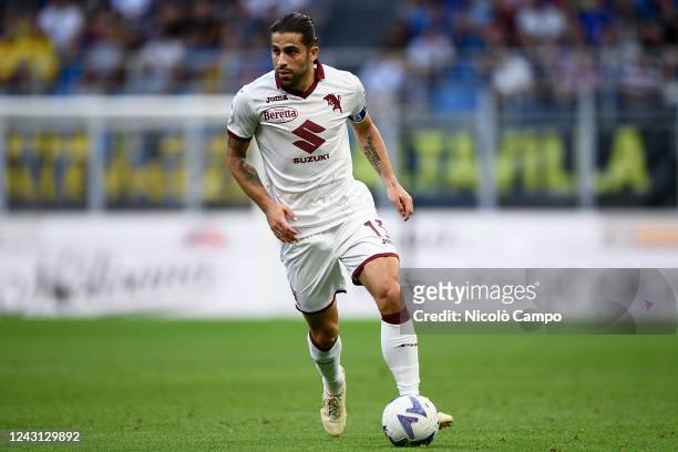 Ricardo Rodriguez of Torino FC in action during the Serie A football match between FC Internazionale and Torino FC. FC Internzionale won 1-0 over...