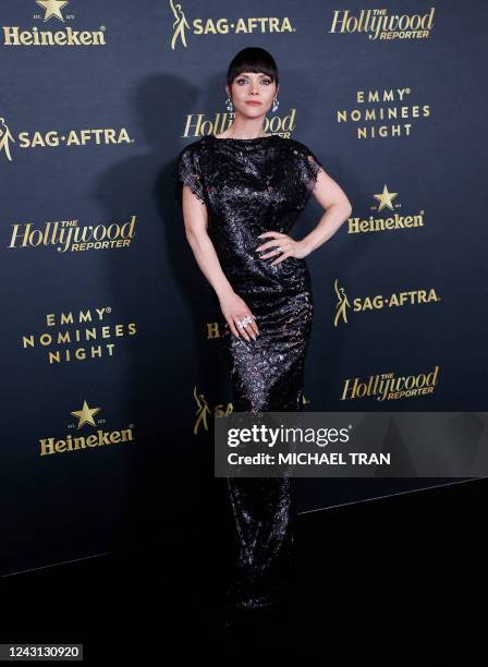 Actress Christina Ricci arrives for the "Emmy Nominees Night" event hosted by the Hollywood Reporter and SAG-AFTRA in West Hollywood, California, on...