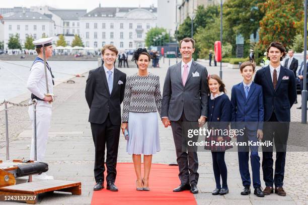 September 11: Prince Felix of Denmark, Princess Marie of Denmark, Prince Joachim of Denmark, Prince Henrik of Denmark and Prince Nikolai of Denmark...