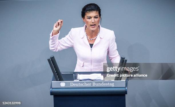 September 2022, Berlin: Sahra Wagenknecht is the cause of much controversy within the Left Party. Photo: Michael Kappeler/dpa