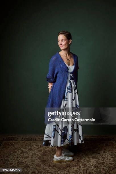 Vicky Krieps of "Corsage" poses in the Getty Images Portrait Studio Presented by IMDb and IMDbPro at Bisha Hotel & Residences on September 11, 2022...