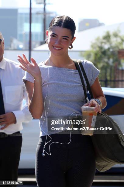 Charli D'Amelio is seen on September 11, 2022 in Los Angeles, California.