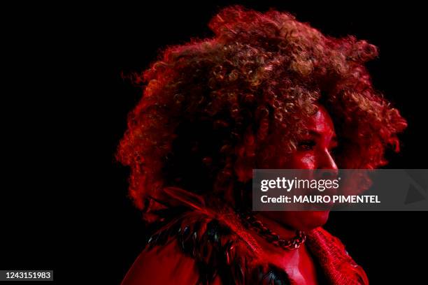 Singer Macy Gray performs on the Sunset stage of the Rock in Rio music festival at the Rio 2016 Olympic Park in Rio de Janeiro, Brazil, on September...