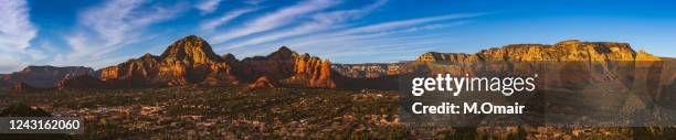 sedona mountains viewed from airport mesa, in arizona, usa - flagstaff arizona stock pictures, royalty-free photos & images