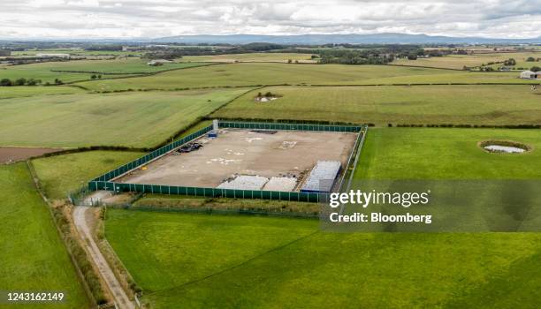 The Cuadrilla Resources Ltd. Exploration gas well site on Preston New Road near Blackpool, UK, on Saturday, Sept. 10, 2022. New British Prime...