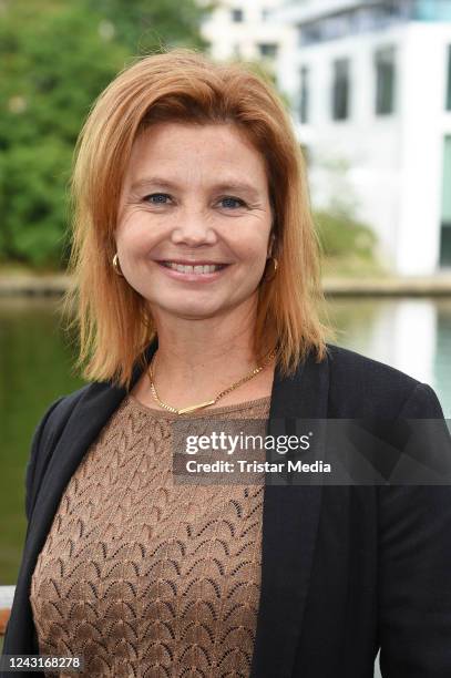 Annette Frier attends the Amazon Prime Video annual presentation at Spindler & Klatt on September 12, 2022 in Berlin, Germany.