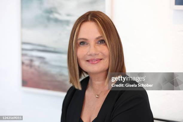 Jenny Jürgens during her vernissage Midras on September 4, 2022 at PENDART and FOTO ART atelier in Pullach, near Munich, Germany.