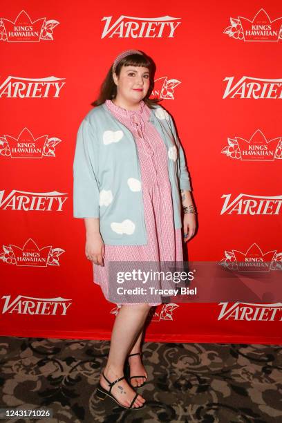 Lena Dunham at the Variety Studio, Presented by King's Hawaiian - Day 4 at the St. Regis Hotel on September 12, 2022 in Toronto, Canada.