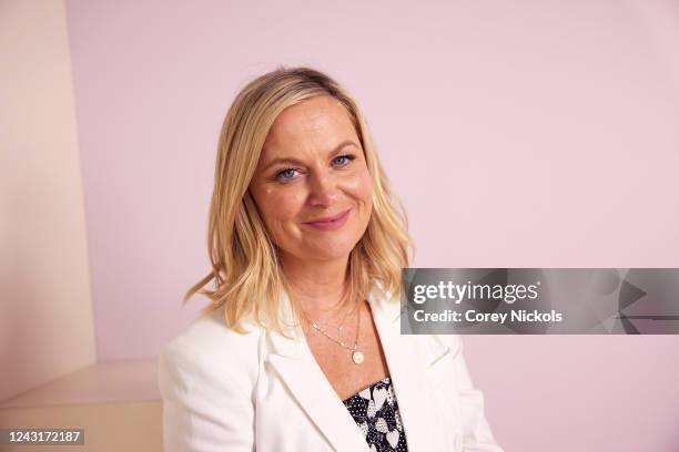 Amy Poehler poses at the IMDb Official Portrait Studio during D23 2022 at Anaheim Convention Center on September 09, 2022 in Anaheim, California.