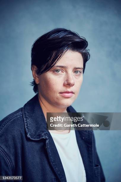 Charlotte Wells of "Aftersun" poses in the Getty Images Portrait Studio Presented by IMDb and IMDbPro at Bisha Hotel & Residences on September 12,...