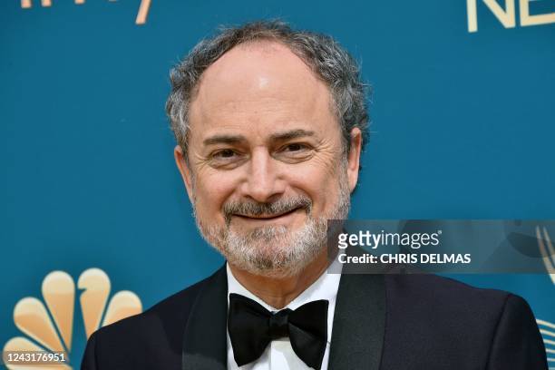 Actor Kevin Pollak arrives for the 74th Emmy Awards at the Microsoft Theater in Los Angeles, California, on September 12, 2022.