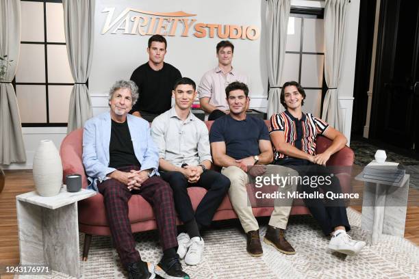 Peter Farrelly, Jake Picking, Archie Renaux, Kyle Allen, Zac Efron and Will Ropp at the Variety Studio, Presented by King's Hawaiian - Day 4 at the...