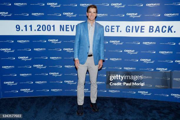 Eli Manning attends the annual charity day hosted by Cantor Fitzgerald and The Cantor Fitzgerald Relief Fund on September 12, 2022 in New York City.