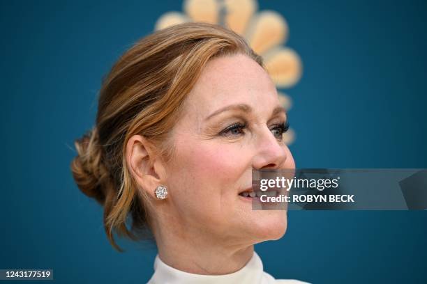 Actress Laura Linney arrives for the 74th Emmy Awards at the Microsoft Theater in Los Angeles, California, on September 12, 2022.