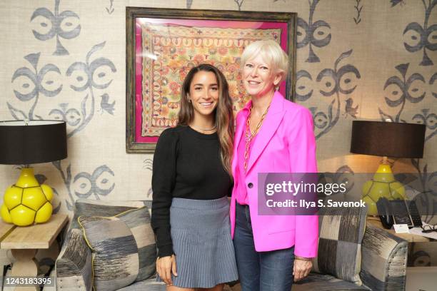 Aly Raisman and Joanna Coles attend the Retail Influencer CEO Forum featuring the Z Suite at Crosby Street Hotel on September 12, 2022 in New York...