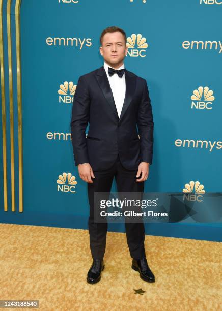 Taron Egerton at the 74th Primetime Emmy Awards held at Microsoft Theater on September 12, 2022 in Los Angeles, California.
