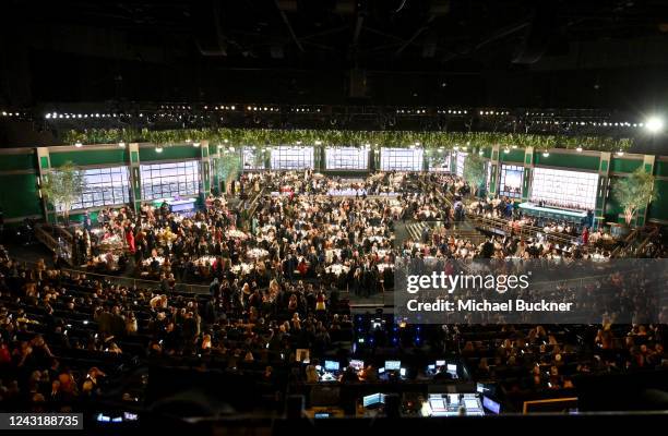 General view of the audience and stage at the 74th Primetime Emmy Awards held at Microsoft Theater on September 12, 2022 in Los Angeles, California.