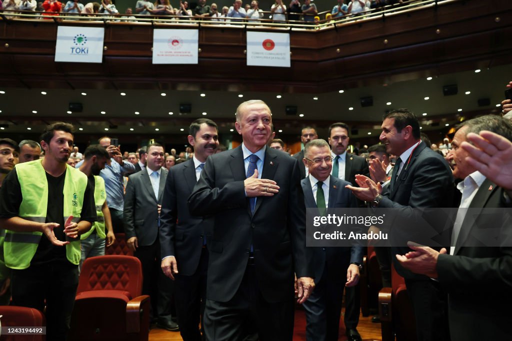 Tayyip Turkish President Recep Tayyip Erdogan attends publication ceremony ...