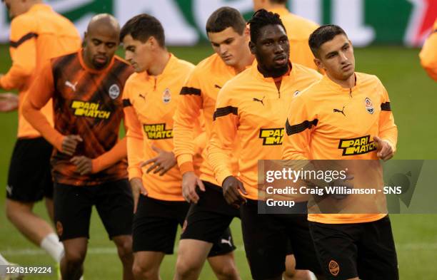 Marian Shved during a FC Shakhtar Donetsk training session at the Marshall Józef Pisudski's Municipal Stadium of Legia Warsaw, on September 13 in...