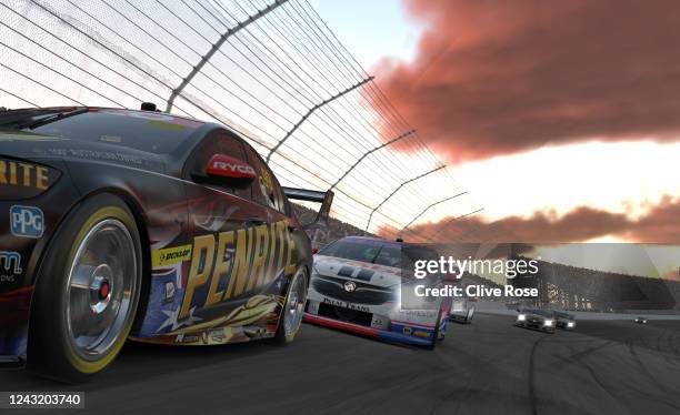 Anton de Pasquale drives the Penrite Racing Holden Commodore ZB during round 9 of the Supercars All Stars Eseries at Michigan International Speedway...