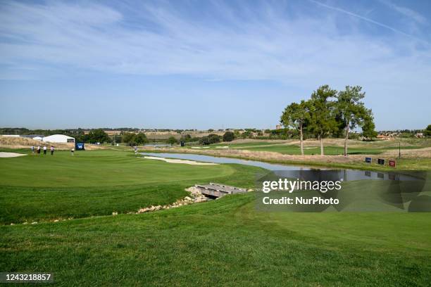 Hole 16 during the DS Automobiles 79th Italian Golf Open at Marco Simone Golf Club on September 14, 2022 in Rome Italy
