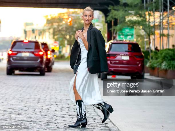 Sabina Gadecki is seen on September 13, 2022 in New York City.