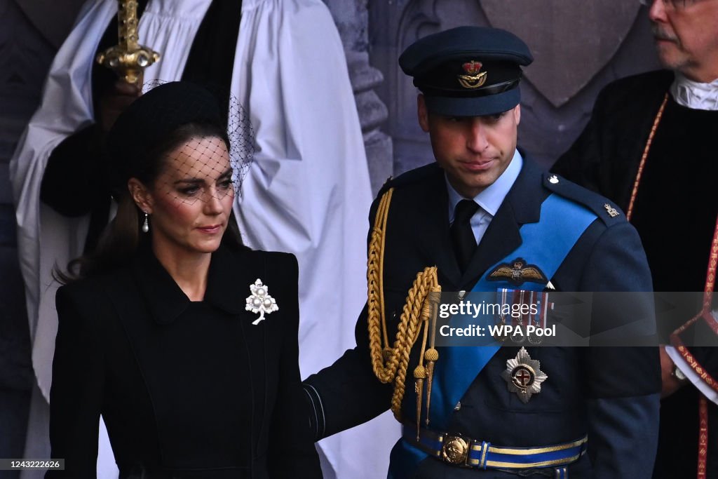 The Coffin Carrying Queen Elizabeth II Is Transferred From Buckingham Palace To The Palace Of Westminster