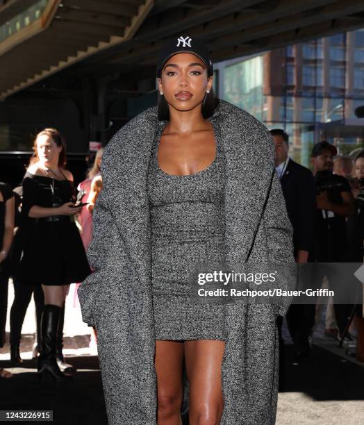 Lori Harvey is seen on September 14, 2022 in New York City.