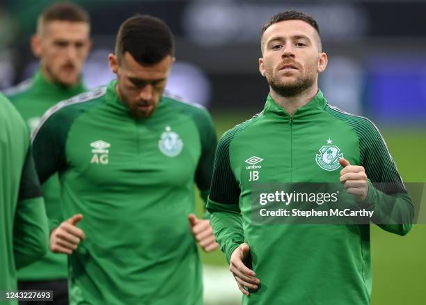 Gent , Belgium - 14 September 2022; Jack Byrne during a Shamrock Rovers training session at KAA Gent Stadium in Gent, Belgium.