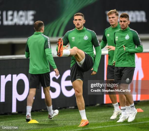 Gent , Belgium - 14 September 2022; Lee Grace during a Shamrock Rovers training session at KAA Gent Stadium in Gent, Belgium.