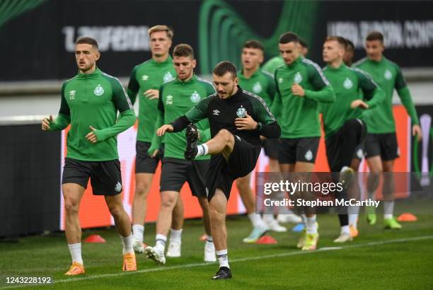 Gent , Belgium - 14 September 2022; Shamrock Rovers strength and conditioning coach Eoin Donnelly during a Shamrock Rovers training session at KAA...