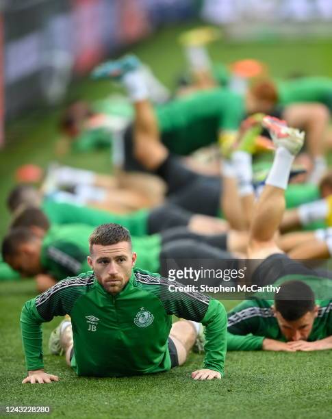 Gent , Belgium - 14 September 2022; Jack Byrne during a Shamrock Rovers training session at KAA Gent Stadium in Gent, Belgium.