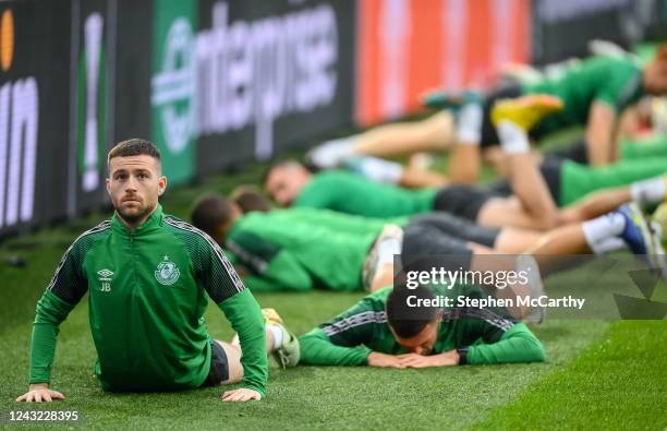 Gent , Belgium - 14 September 2022; Jack Byrne during a Shamrock Rovers training session at KAA Gent Stadium in Gent, Belgium.