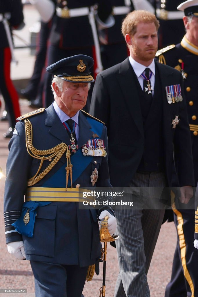 Queen Elizabeth II's Coffin Moved To Lie In State