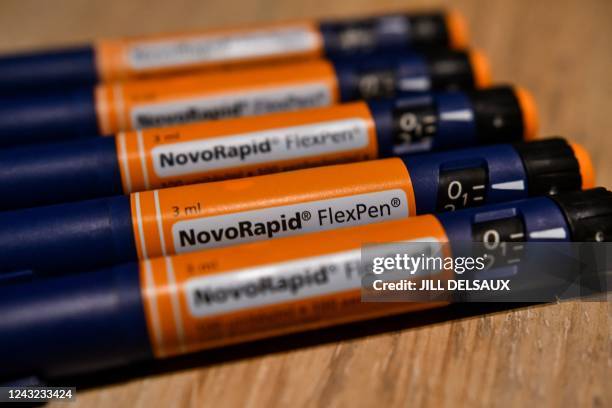 Illustration shows syringes with small doses of insulin for a diabetes patient, in Hasselt, Wednesday 14 September 2022. Media reports that another...