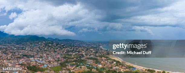 lumley beach in freetown, sierra leone - シエラレオネ ストックフォトと画像