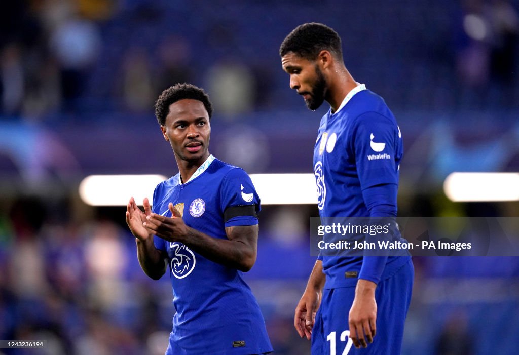 Chelsea Rb Chelsea's Raheem Sterling applauds the fans at the end of the UEFA ...