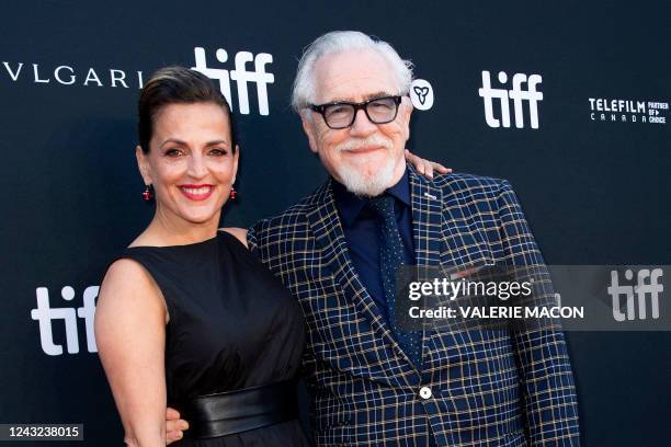 Actor Brian Cox and his wife Nicole Cox attend the premiere of "Prisoner's Daughter" during the 2022 Toronto International Film Festival at Roy...