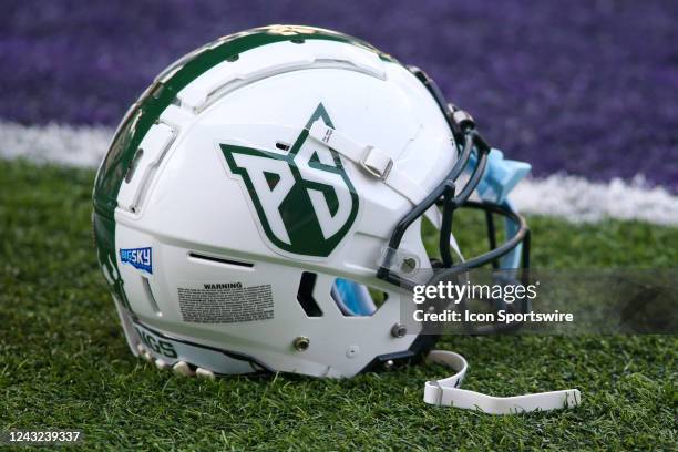 Portland State Vikings helmet during a college football game between the Portland State Vikings and the Washington Huskies on September 10 at Husky...