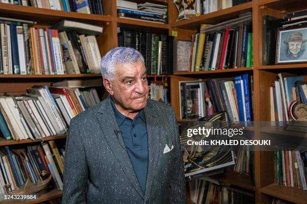Egypt's former antiquities minister Zahi Hawass gives an interview with AFP at his office in the capital Cairo on July 17, 2022. - Ahead of the...