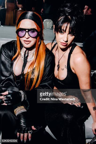 Madonna and Lourdes Leon at the Tom Ford Spring 2023 Ready-to Wear show.