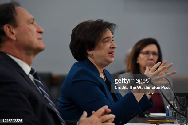 Supreme Court Associate Justices Samuel Alito and Elena Kagan testify before the House Appropriations Financial Services and General Government...